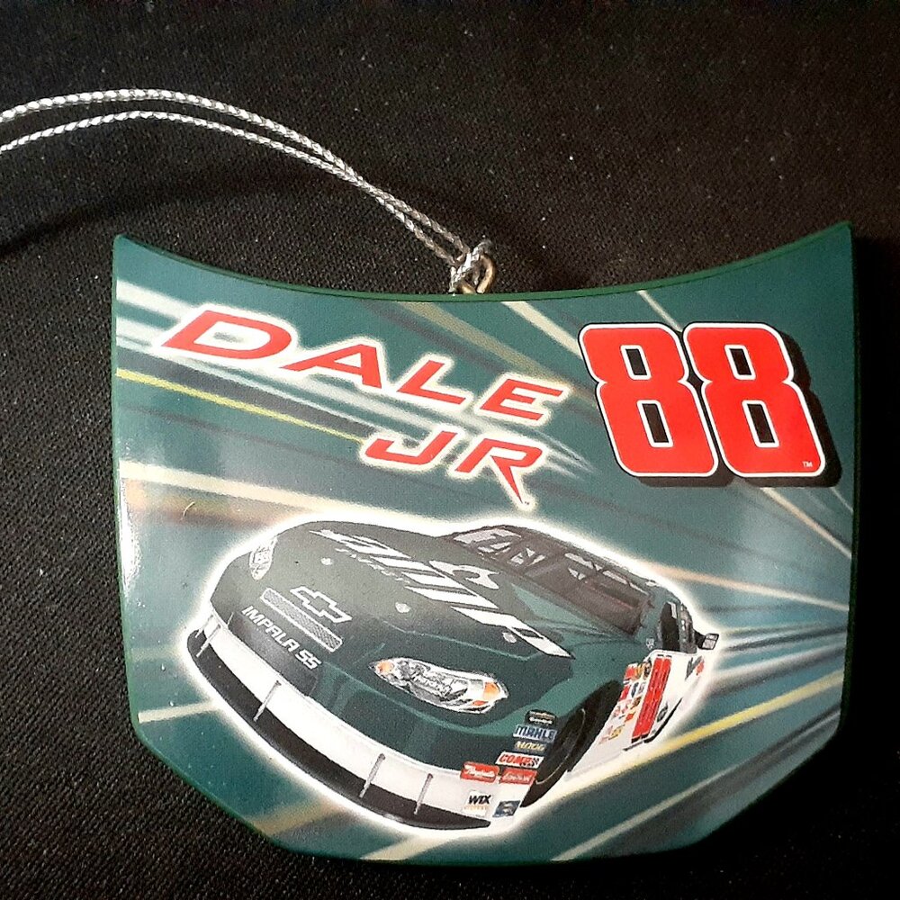 NEW!! Dale Earnhardt Jr - Hood Shaped - NASCAR Racing #88 - Christmas Ornament